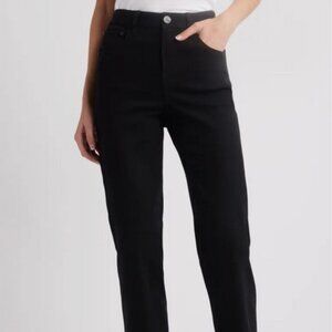 NWT 1822 Better Butter Slim Straight Denim in Black Size 12/31